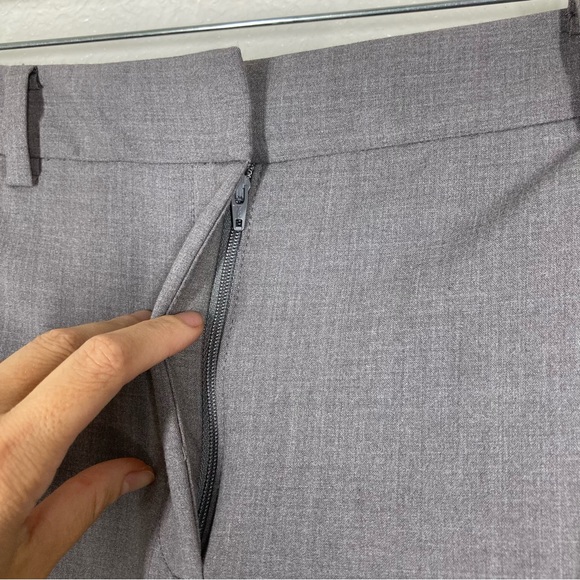 DKNY Womens Dress Pant Gray 10 Straight Leg Trousers Rayon Minimalist - Picture 5 of 16
